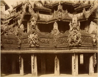 Monastery or Pagoda (detail), probably Mandalay, late 19th century